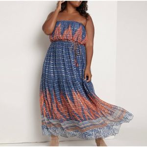 Anthropologie Verb by Pallavi Singhee Nora Strapless Maxi Dress Size 6P